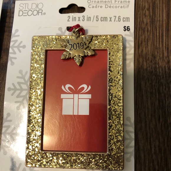 Lot of 3 hanging Christmas ornaments and 1 heart shaped photo frame - Picture 5 of 9